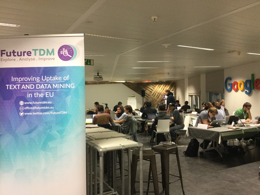 LIBEReurope's tweet photo. We are @ the #EUh2016 Hackathon to ask about #TDM @FutureTDM https://t.co/nrKkhRdtlG