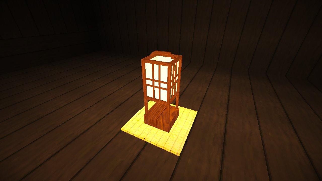 テキ助 No Twitter 今日追加した3ｄテクスチャ 横二本掛用 刀掛台 水桶 扇子 行燈 Tekicraft3d