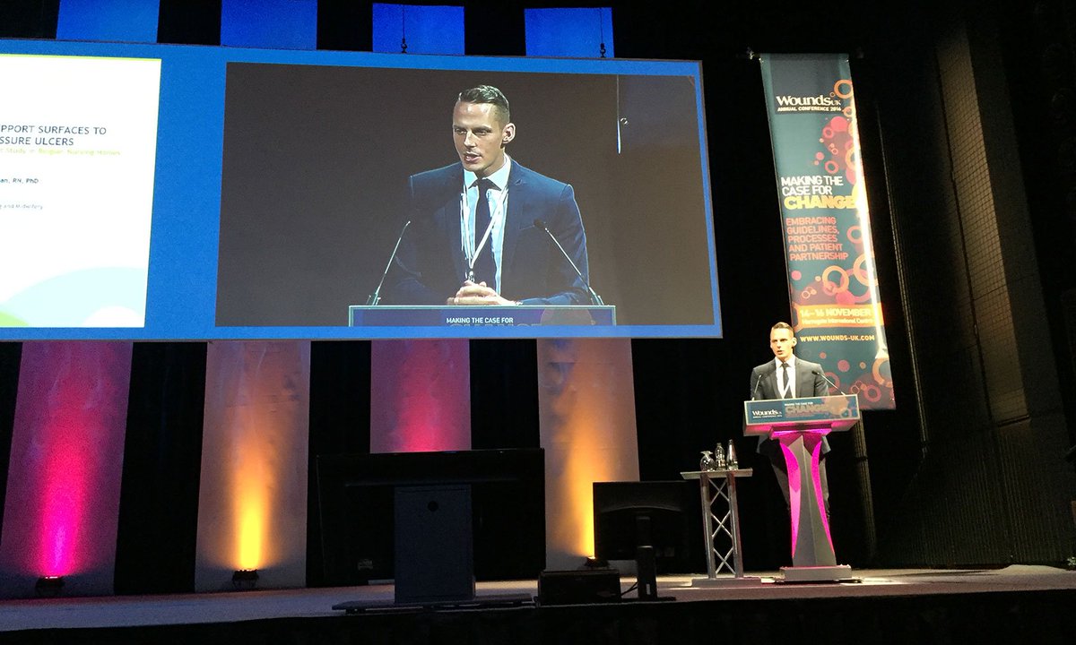 FMG_Repose's tweet photo. Talking now @dibeeckm on Preventing Pressure Injuries with Repose at #WoundsUK2016 #Harrogate2016 https://t.co/IvsbqvfiFS