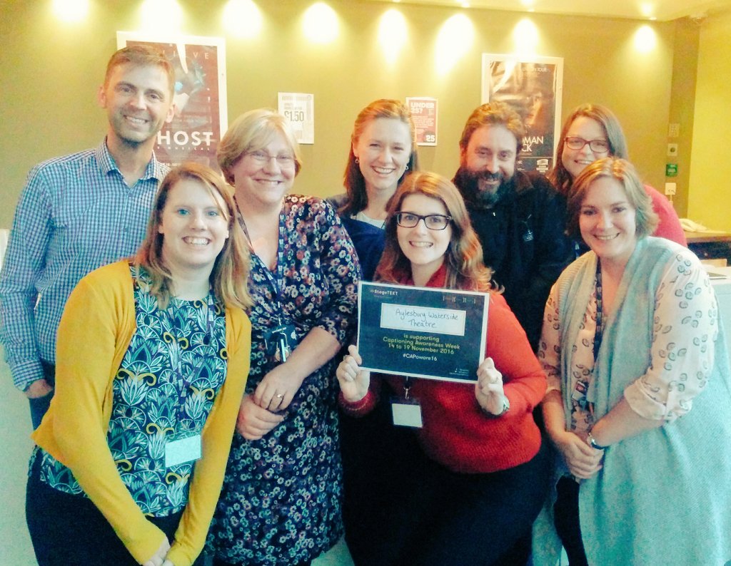 TheWaterside1's tweet photo. We're supporting #CaptionAwarenessWeek #CAPaware16 #TheatreForAll https://t.co/zr12xwMANx