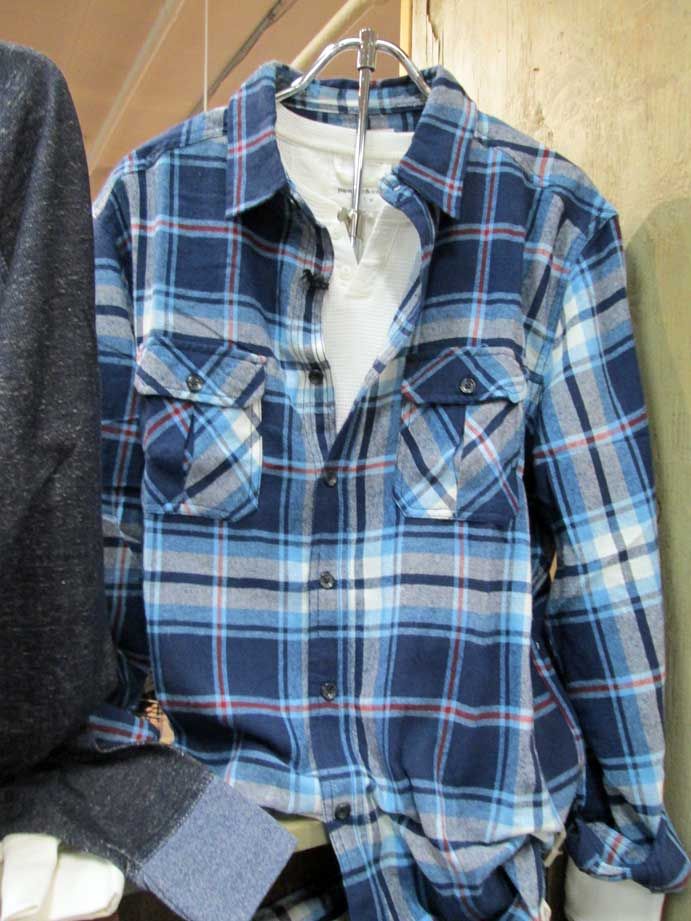 fmlights's tweet image. Henley shirt by Paper Denim and Cloth, with Free Planet plaid.