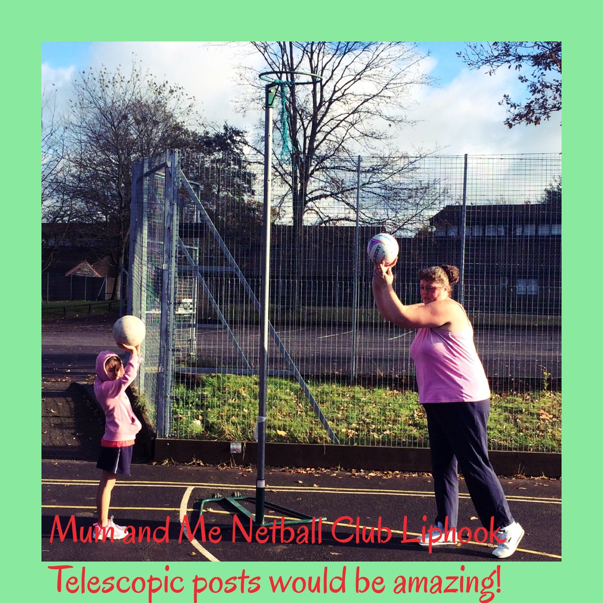 MumandMeNetball's tweet photo. #sadnetballposts #harroduk #telescopicposts #lovenetball https://t.co/cx68hEVUz8