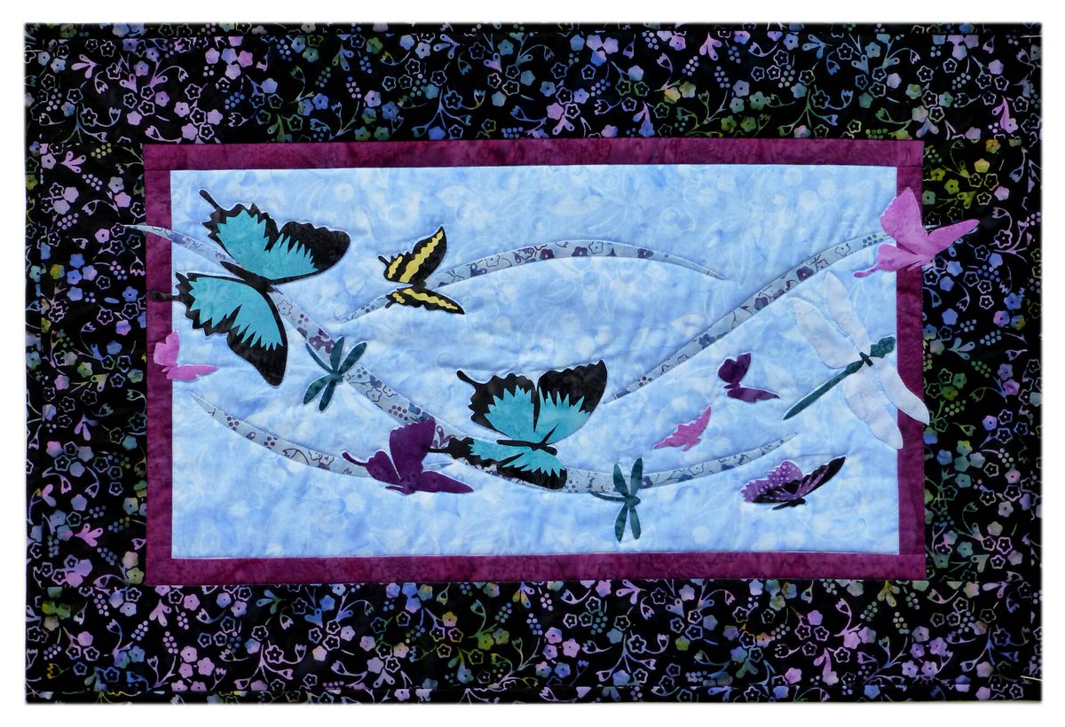 WildfireAK's tweet photo. New pattern using my signature batiks, available Jan 2017 - Into the Wild: Flying By. https://t.co/aB9T2aja9c
