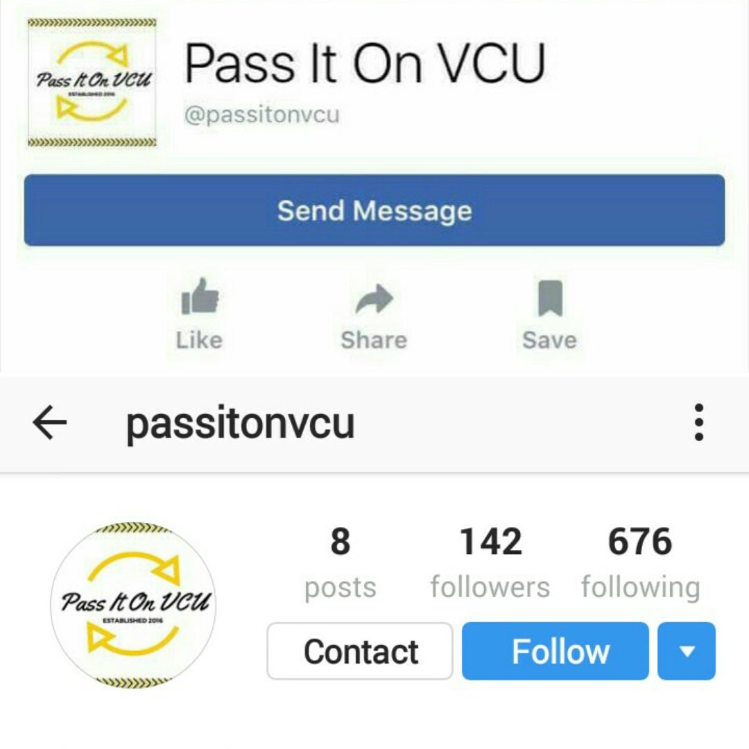 PASSitONVCU's tweet photo. Like us on Facebook and follow us on Instagram too at @passitonvcu ! #RAKVCU https://t.co/D6W98VSX0A