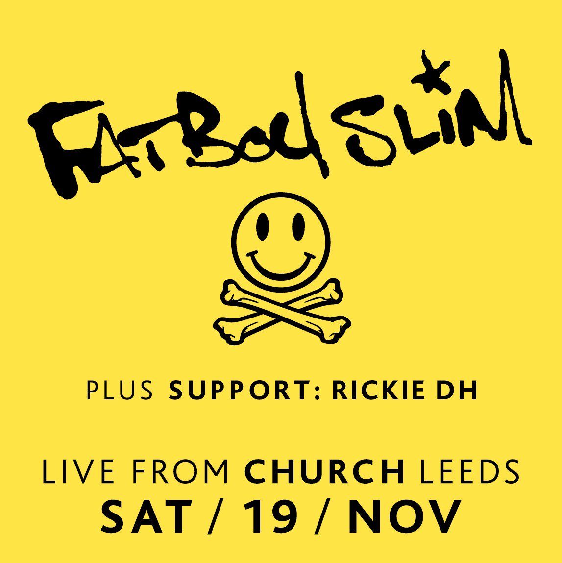 Rickie DH (@rickiedh) on Twitter photo SUPER EXCITED to announce I will be the sole support act for one of the world's best acts <a href="/FatboySlim/">Fatboy Slim</a> this Saturday in Leeds!! WoW!... SUPER EXCITED to announce I will be the sole support act for one of the world's best acts <a href="/FatboySlim/">Fatboy Slim</a> this Saturday in Leeds!! WoW!...