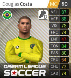 Acabei de comprar Douglas Costa no #dreamleaguesoccer!