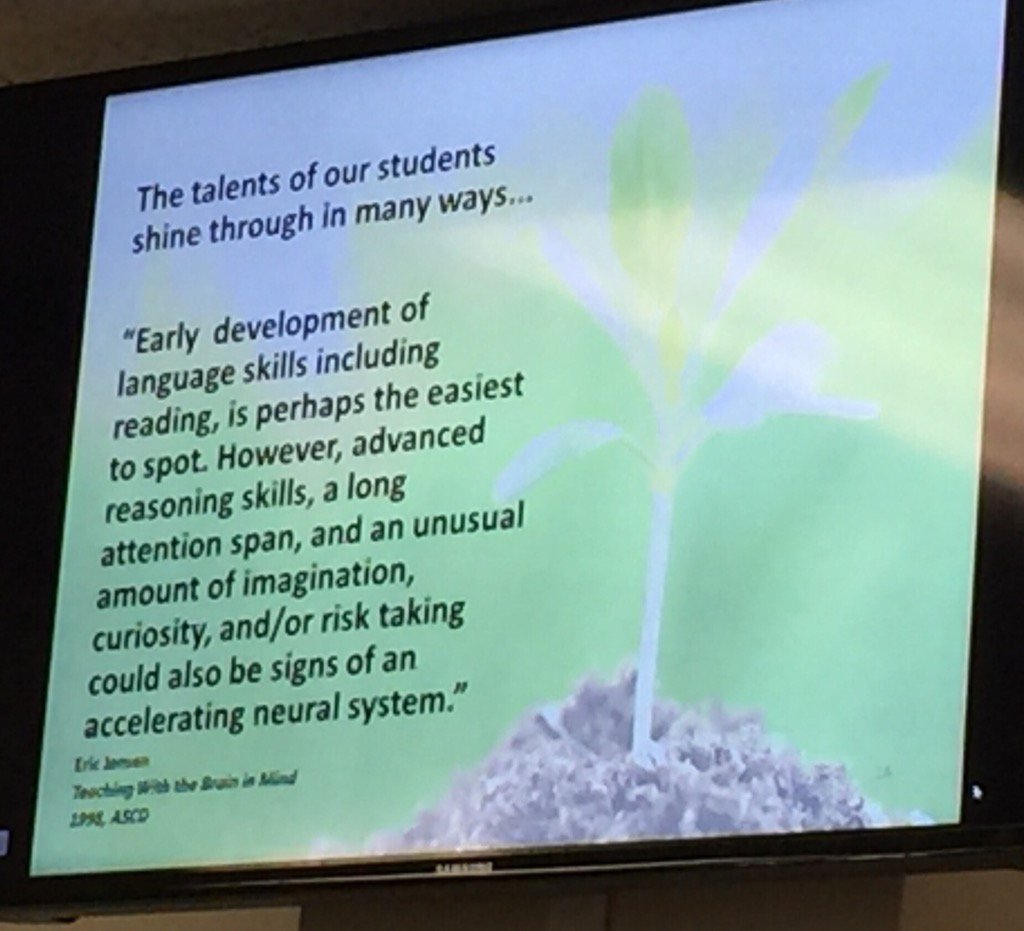 JReinhardEdD's tweet photo. Rationale for using Primary Talent Development, Grades Pre-K to 2 @wcpsmd @coltybugsmama @ciachief https://t.co/w7Mce1yavD
