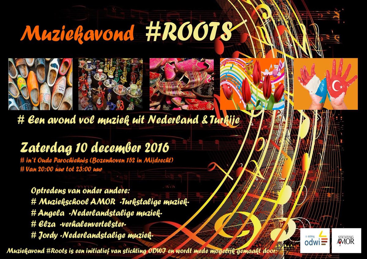 wereldin's tweet photo. #MuZiKaleVERBINDING zat. 10 dec #2016 van 20tot23 uur in 't Oude Parochiehuis. Avond vol #muziek uit NL&amp;TR. #samen++ https://t.co/XQXSACE1f0