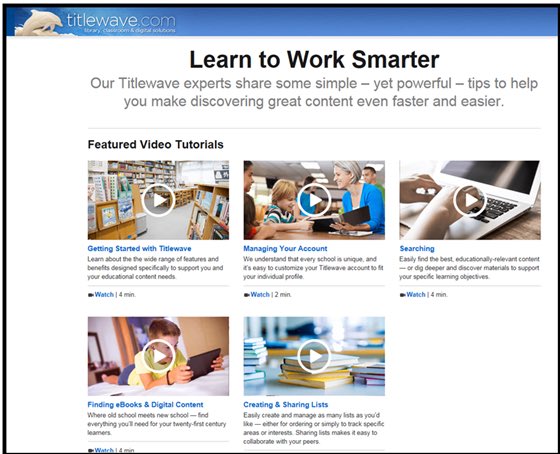 You can always call your rep or the Titlewave experts @FollettLearning, but now Titlewave has built in tutorials titlewave.com/go/tutorials