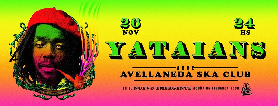 📆 #Agenda | 26/11 - <a href="/Yataians/">Yataians</a> / Avellaneda Ska Club @ El Nuevo Emergente
