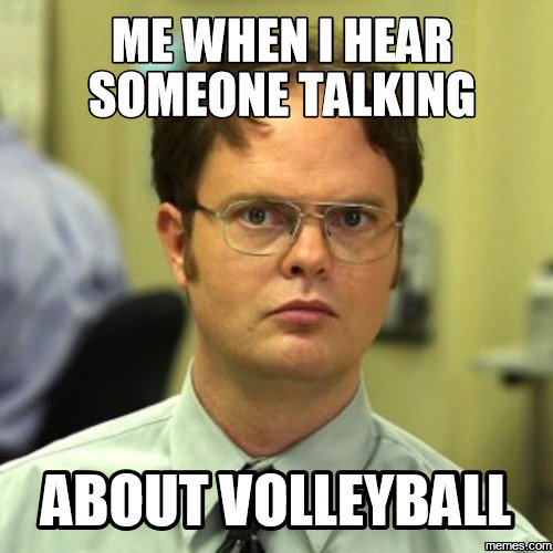 Volleyball tonight at 6pm in the <a href="/Wellness_SU/">SU Wellness Center</a> #volleyball #dwight #theoffice