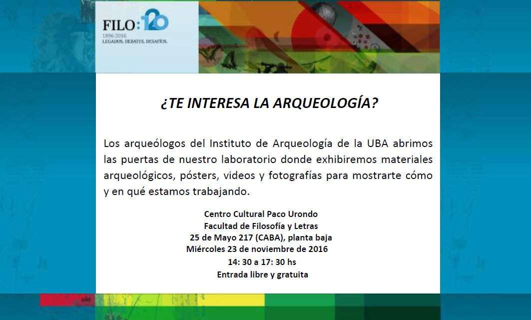 Mary Jo Figuerero⭐️🌟⭐️💙🤍💙 (@mjofiguerero) on Twitter photo Te interesa la #arqueologia? Venite al <a href="/CCPacoUrondo/">Paco Urondo</a> el 23/11 y pasa la tarde con la gente del <a href="/IArqueoUBA/">instituto de arqueologia UBA</a> #PuertasAbiertas #Filo120 Te interesa la #arqueologia? Venite al <a href="/CCPacoUrondo/">Paco Urondo</a> el 23/11 y pasa la tarde con la gente del <a href="/IArqueoUBA/">instituto de arqueologia UBA</a> #PuertasAbiertas #Filo120