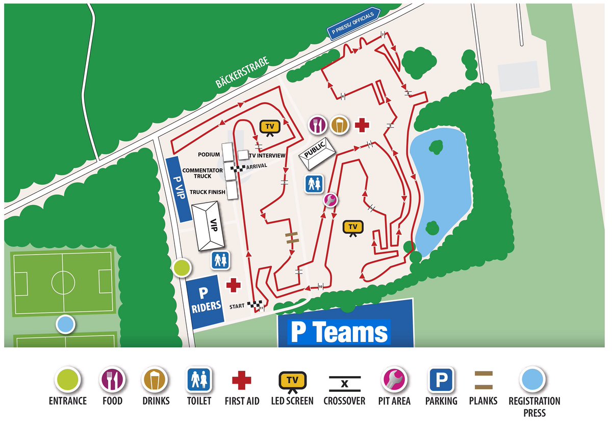 cxWorldcupGER's tweet photo. Here is the offical map of the CX circuit inZeven..Lots of flat gras sections,small dams + a little hill at the south corner near the lake. https://t.co/BCf6LBM92C