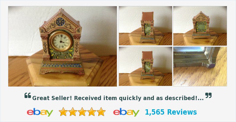 TraderFrank2's tweet photo. GOEBEL CLOCK - ALEXA Ornate And Intricately Detailed Battery Operated #GoebelClock #Alexa #Ornate #SuperCondition https://t.co/immjg1NwWm https://t.co/0kWASm5o0A