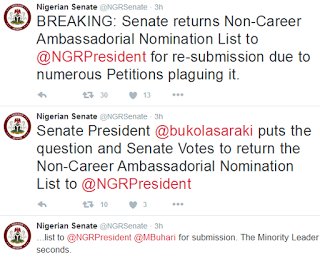 Senate rejects President Buhari's non-career ambassadorial list remikuti.com/media/110925/s…
