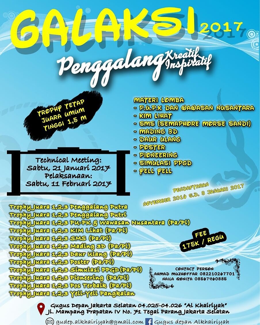 Ayoo daftarkan segera regu penggalang kalian dan ikuti lombanya !!!