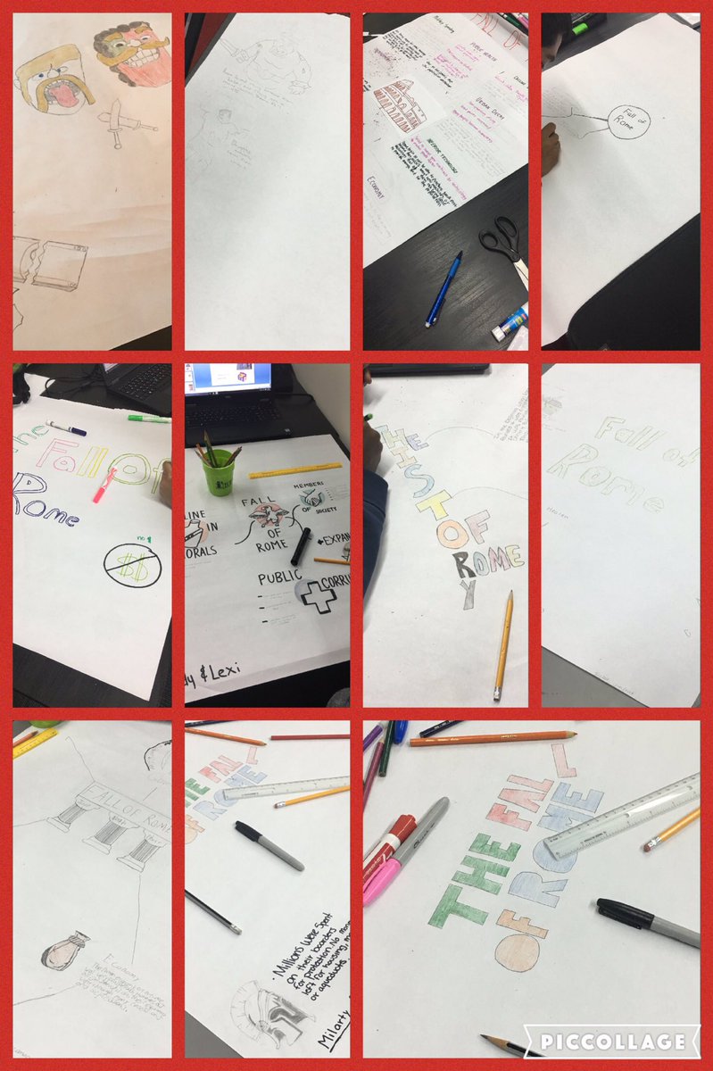 BCHSi2Tech's tweet image. Mind mapping the Fall of Rome! #Humanities2 #newtechnetwork