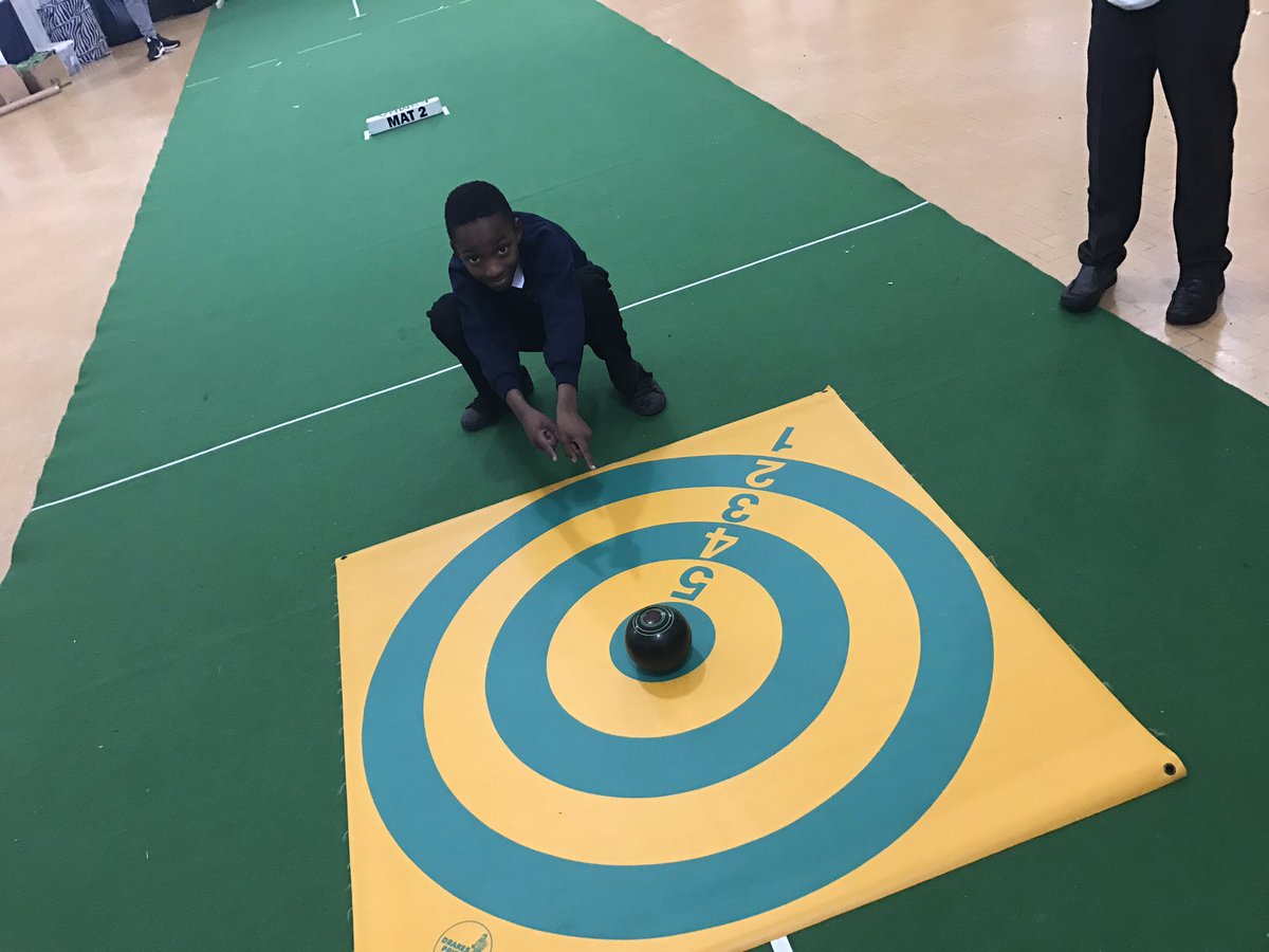 LeighFoundation's tweet photo. Wow😳
After a full year of Short Mat Bowls delivery in schools we today saw our 1st 10 on the target mat.Well done Daniel &amp; Bryan @MrGSGC 👏🏻 https://t.co/ZXTINhgMZw