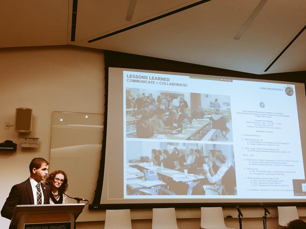 VCerulloNYC's tweet image. .@NYStormRecovery's @azablocki &amp;amp; @scape_studio's Pippa Brashear share #livingbreakwaters lessons learned @rebuildbydesign #policybydesign