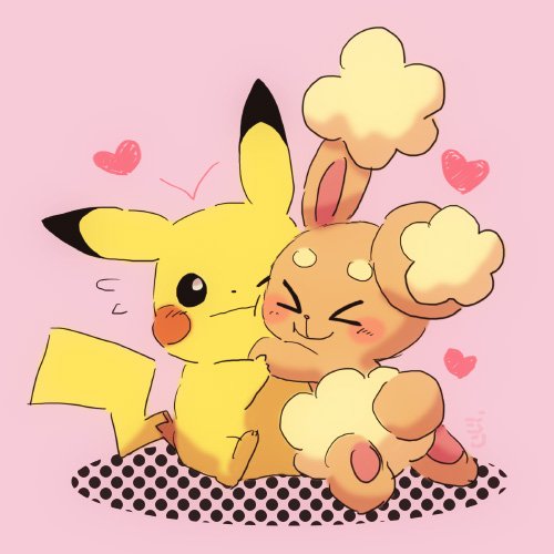 ジン Twitterissa ピカチュウとミミロル