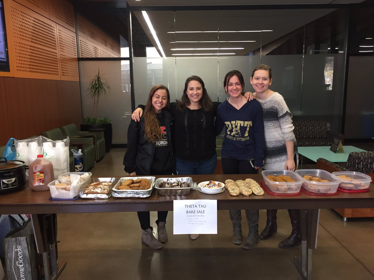 BenedumHall's tweet photo. Stop by the Theta Tau bake sale in the lobby from 12-3 for some delicious baked goods and hot cider! https://t.co/veM2tkaW5y