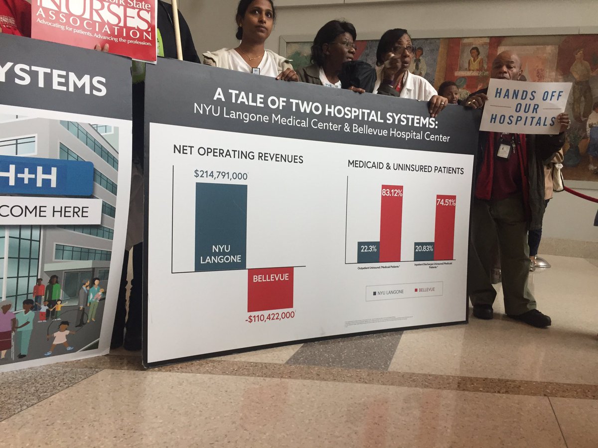 nynurses's tweet image. Our educational briefing tells a tale of two hospital systems. #SaveOurSafetyNet