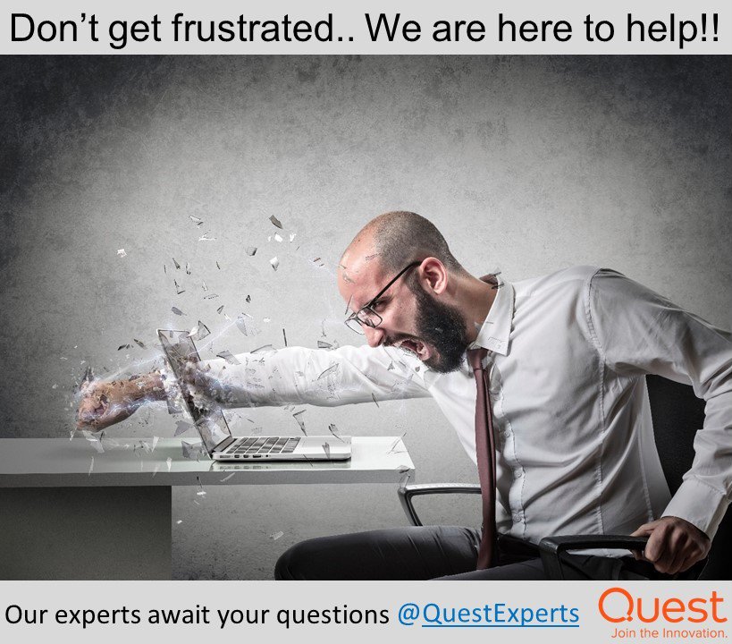 QuestExperts's tweet photo. Don't Get Frustrated.  Our #QuestExperts are here for you https://t.co/dUTYw81Gzz
