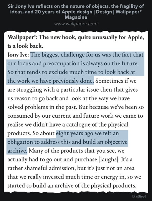 Jony Ive talking to @wallpapermag about the design book, looking back and looking forward  https://t<a class="tags" target="_blank" title="On Twitter" href="/?out=eyJ0eXAiOiJKV1QiLCJhbGciOiJIUzUxMiJ9.eyJpYXQiOjE3MjI0MTQ3NDMsImlzcyI6InR3cG9ybnN0YXJzLmNvbSIsIm5iZiI6MTcyMjQxNDc0MywiZXhwIjoxNzUzOTUwNzQzLCJyZWRpcmVjdF91cmwiOiJodHRwczovL3R3aXR0ZXIuY29tL3dhbGxwYXBlcm1hZyJ9.FVQqn7pgq20FLKKkBF8W3uc-rEBom17Yk2GoWblHO3x6gY-9oXyE84jtYIZ1HN3Q70nWLunJdxow7Seviqgh4g">@wallpapermag</a><a href="/tag/moviesanywhere"class="tags"><span>#moviesanywhere</span></a>
