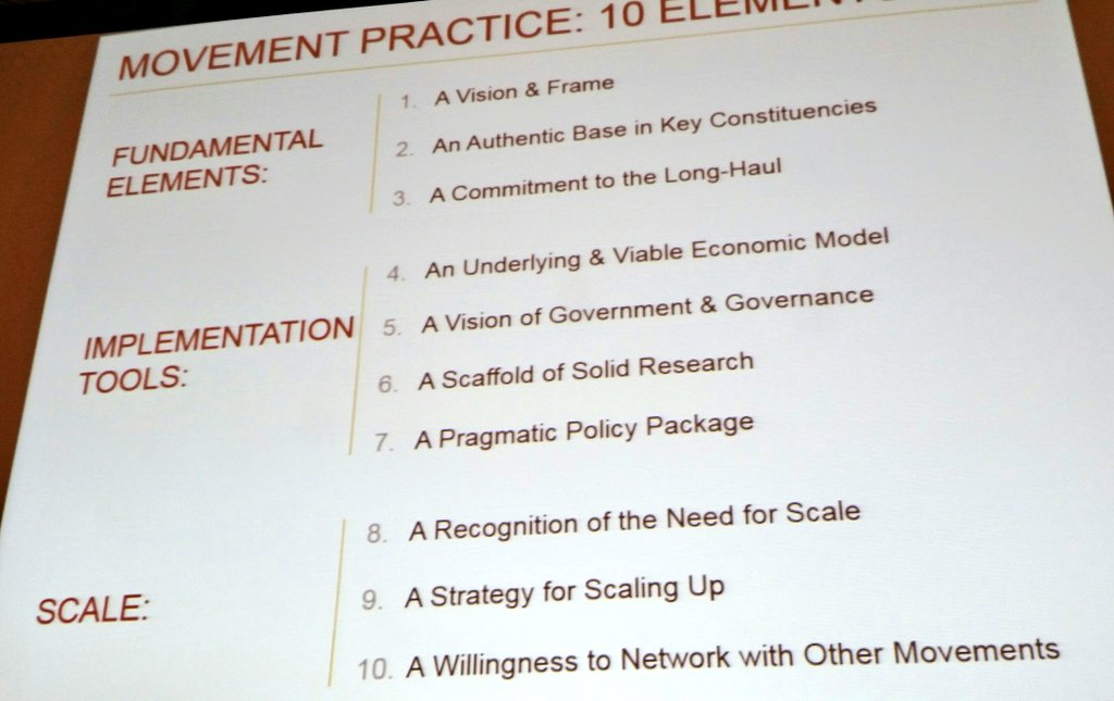 GIHealth's tweet photo. There are 10 elements of social movement. #GIHFF @Prof_MPastor https://t.co/6ekMQ1aR2p