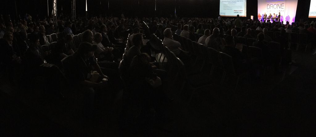 DronePilotsNet's tweet photo. SRO at Drone World Expo.  Drones in the enterprise now. https://t.co/MCPlx5nUvu