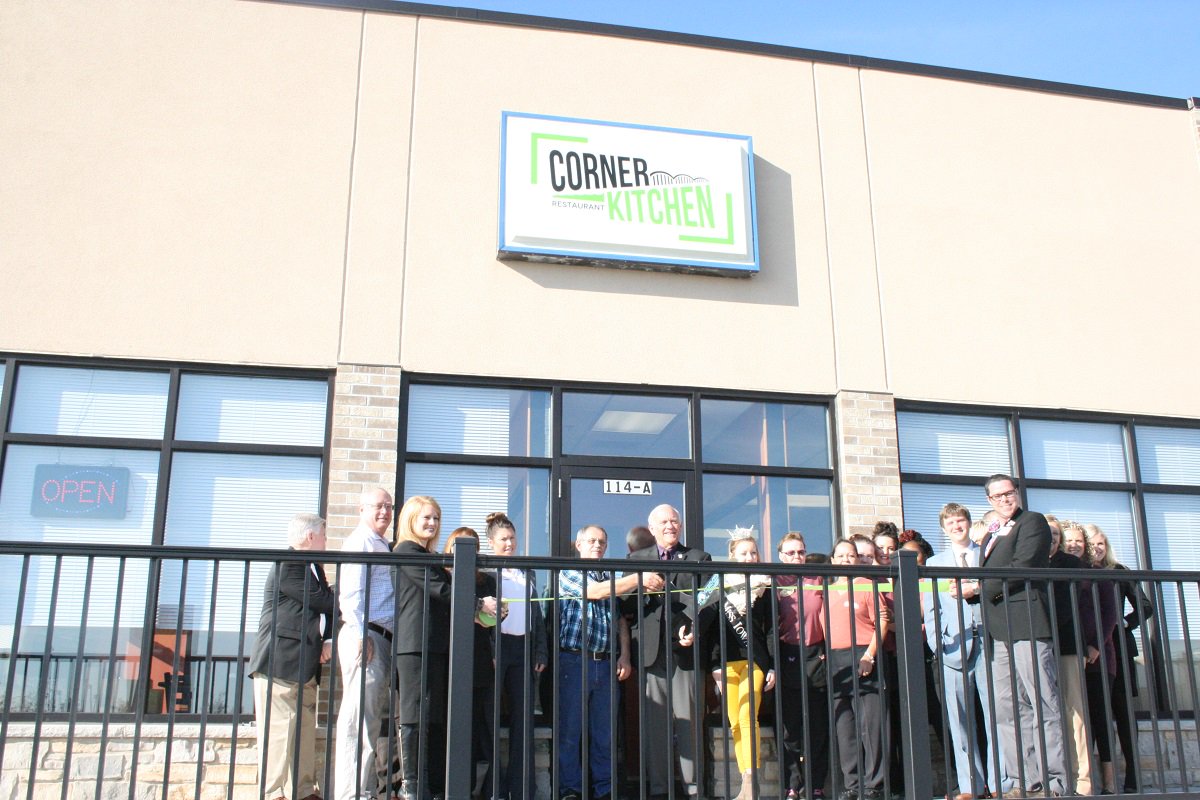 Congratulations to the Corner Kitchen's ribbon cutting Tuesday with Mayor Frank Klipsch, <a href="/MissIowaOrg/">Miss Iowa</a> Kelly Koch and <a href="/ChamberQC/">Quad Cities Chamber</a>.