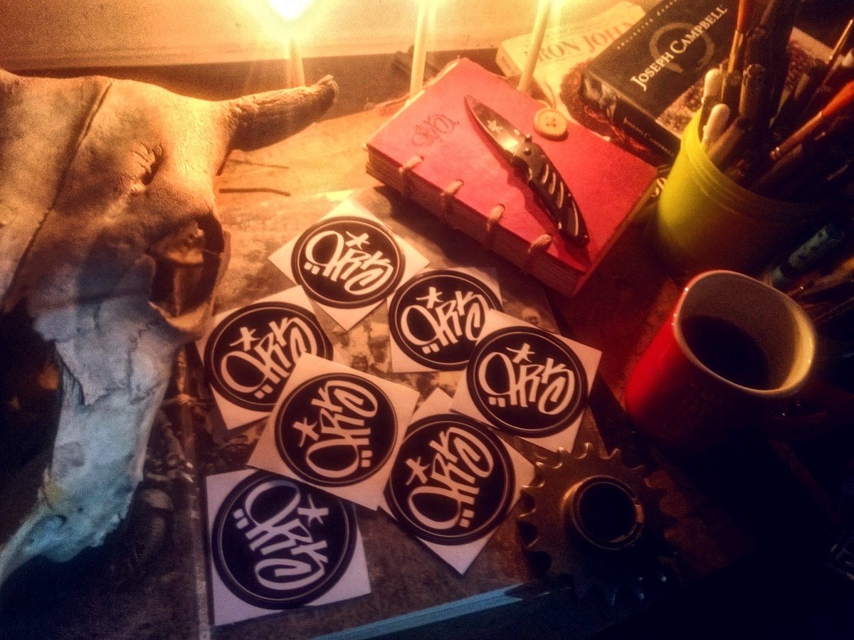PrankurRana's tweet photo. Blessed by #baphomet my stickers are ready and up for grabs. I will be handing these out at #DBF16 this weekend. https://t.co/eKWIAQFzez