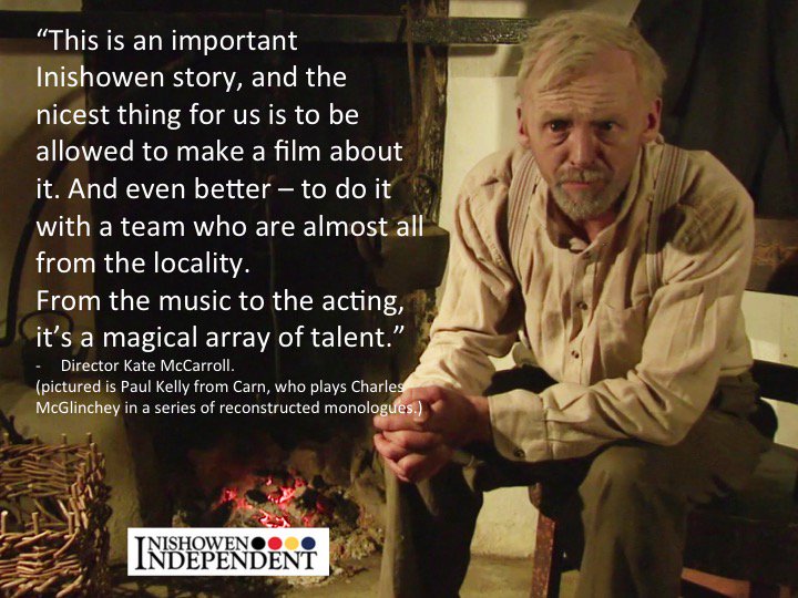 InishowenIndo's tweet photo. A documentary about #Clonmany storyteller #Charles McGlinchey will premiere at the #ColganHall this Saturday night. More info in #InishIndo https://t.co/geEjoTa9Jj