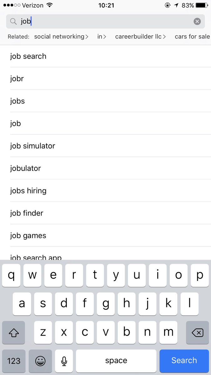 Jobr is the 3rd result for "job search" in the <a href="/AppStore/">App Store</a>. Great progress!
