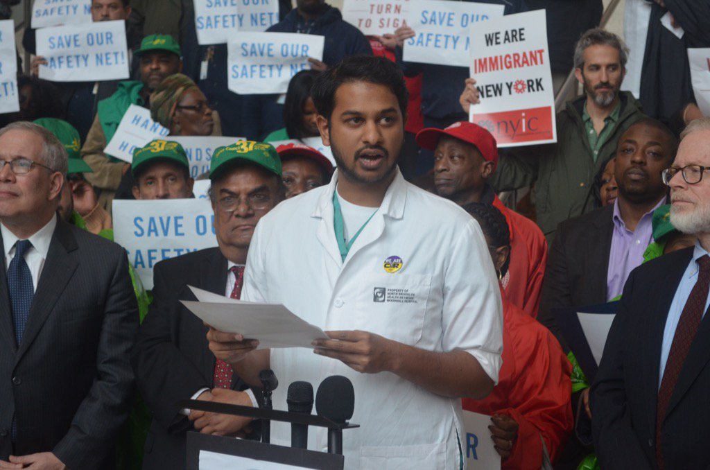 cirseiu's tweet image. CIR Regional VP Dr Matthew Chatoor urging @NYGovCuomo to sign the Enhanced Safety Net Hosp bill #saveoursafetynet