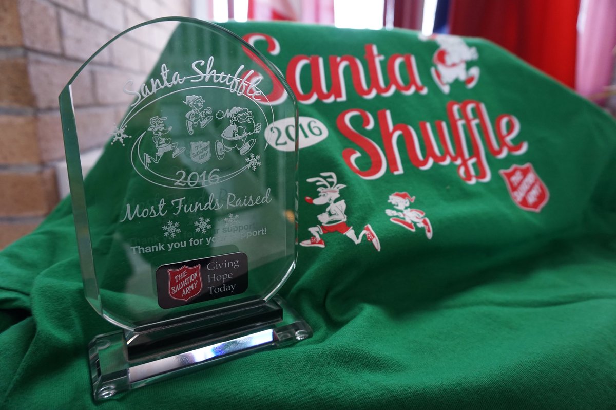 SalvationArmyNL's tweet photo. Just 18 days to @santashuffle 2016 -  register today, raise $50 and receive a free T-shirt!! https://t.co/T9hR6LkRWs