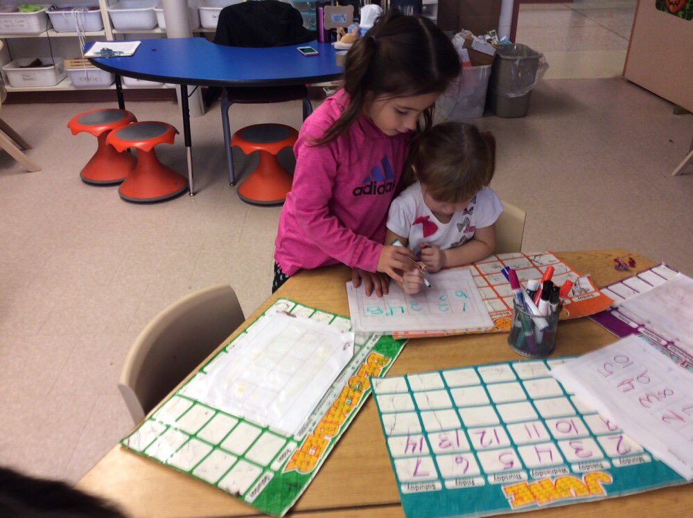 we have  such a nice class! Here is just one example of how these guys help each other . #writingnumbers #math #friends