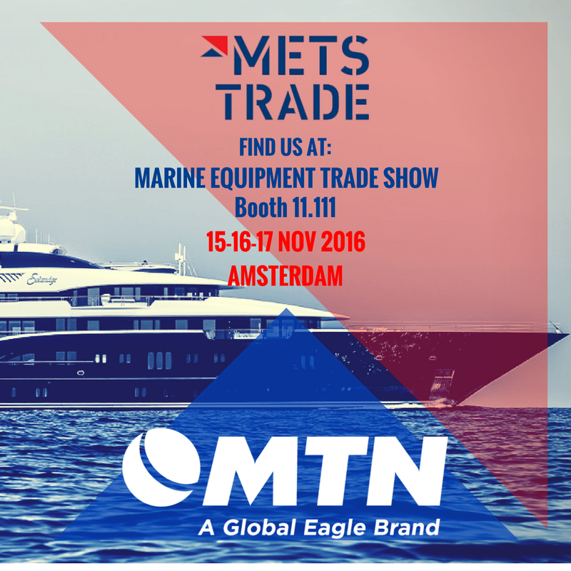 mtnsat's tweet photo. METS Trade Show 2016 has started and  MTN is exhibiting connectivity and content in the Superyacht Pavillion 11.111  Nov 15-17 Amsterdam https://t.co/pbTDm942eg
