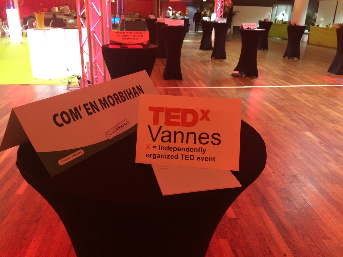 TEDxVannes's tweet photo. #qdr2016 nous y sommes venez nous voir !!!' https://t.co/jQ6LzBmdKo