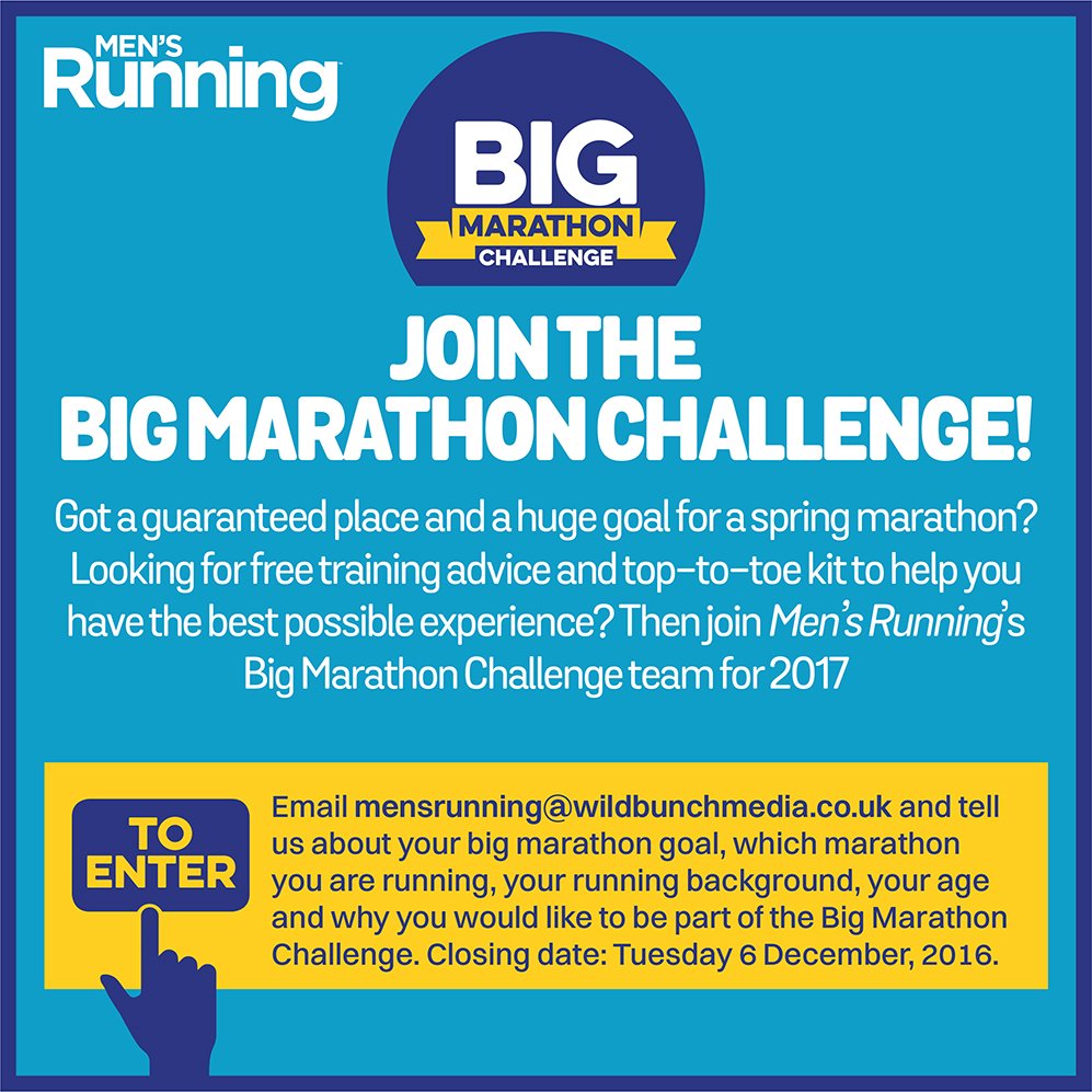MensRunningUK's tweet image. We've got free training, nutrition advice, exposure and top-to-toe kit up for grabs for a lucky few...#bigmarathonchallenge