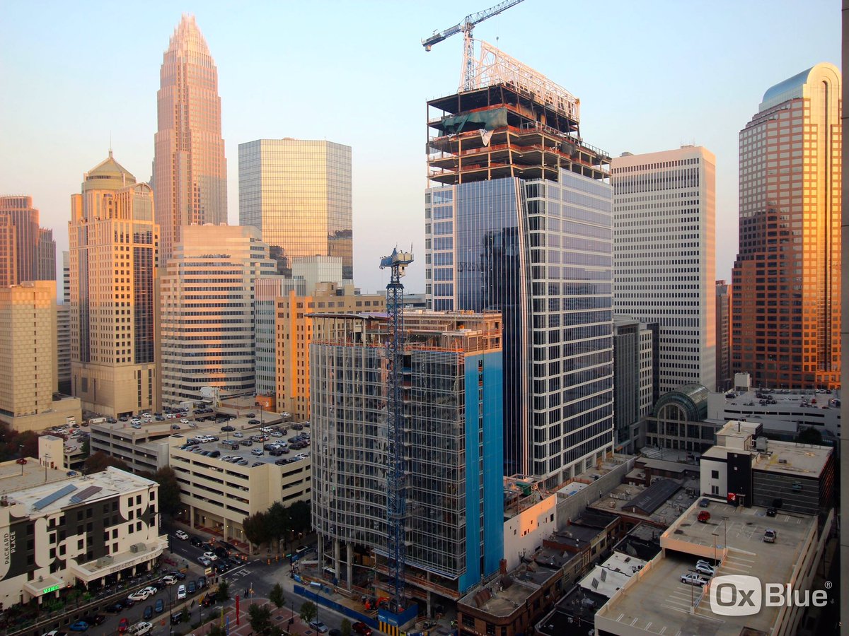 The Kimpton Hotel and 300 South Tryon have topped out