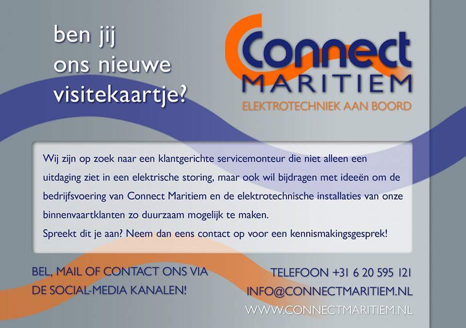 ConnectMaritiem's tweet photo. #vacature #techniek #duurzaam #binnenvaart #service #elektrotechniek RT is top! https://t.co/pRDPyqvLX3