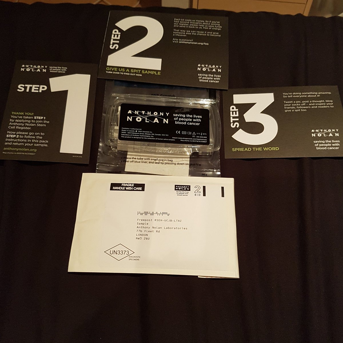 kay_2487's tweet photo. Getting ready to do my #spitsample for #anthonynolantrust and hopefully becoming a donor and changing someone's life  @AnthonyNolan https://t.co/a4M5fCnliC