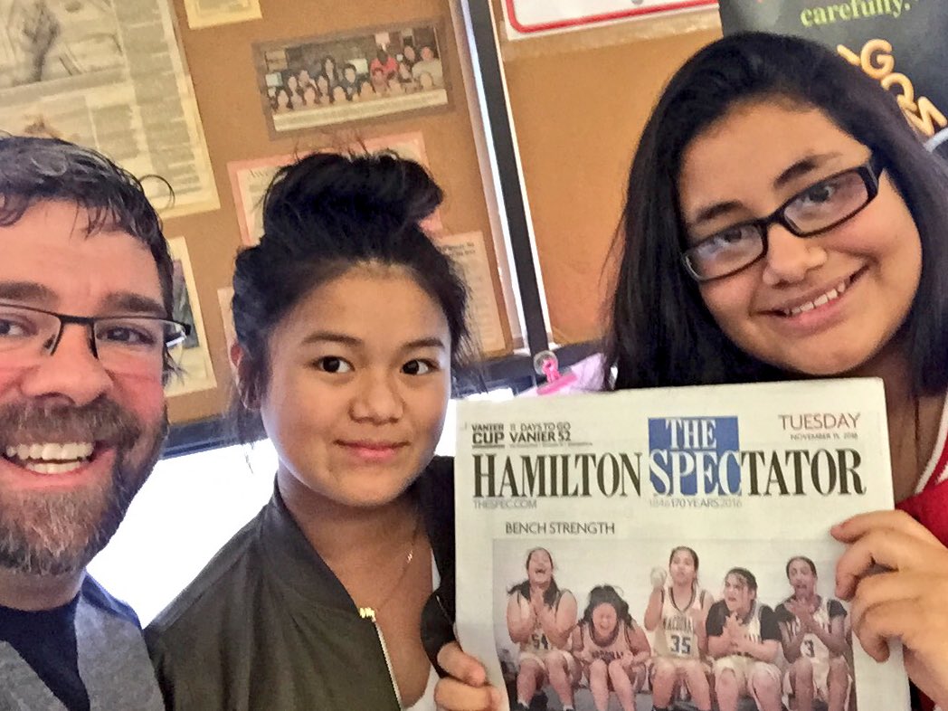 davebehiel's tweet photo. So proud of all the girls but especially the grade 9 ballers I'm teaching. Champs on &amp; off the court! #champSelfies #goSJAM https://t.co/SxnjQ2LjnO