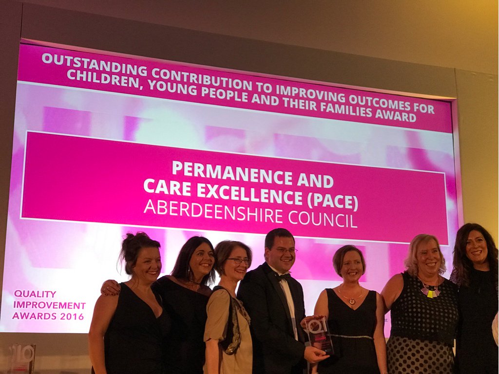 jasonleitch's tweet photo. Now multi-award winning-the Permanence and Care Excellence work in Aberdeenshire. #CYPIC #QIawards @DianaBeveridge https://t.co/xkozC2WJr9