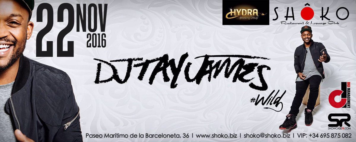 DJTayJames's tweet image. The only party i'm doing in #Barcelona is @ShokoBCN @weknowthedj