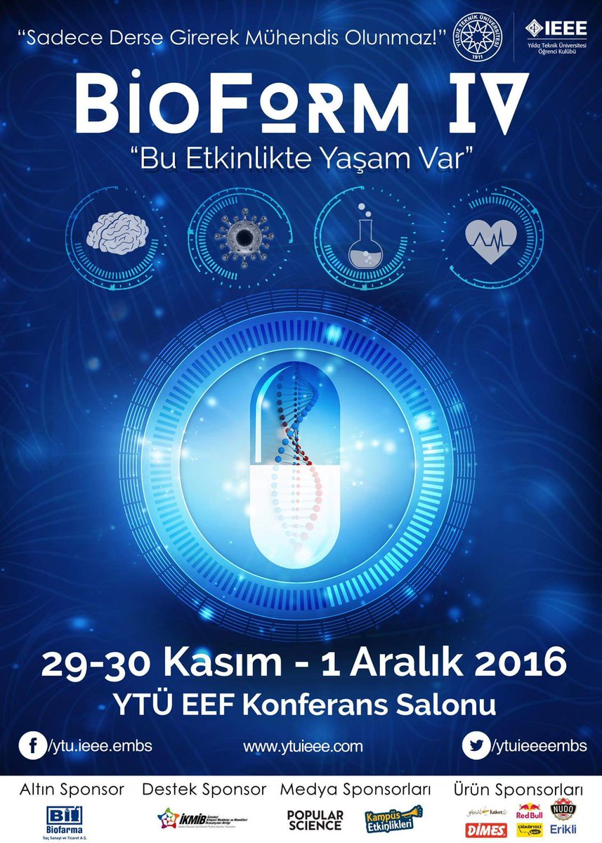 Bu etkinlik kaçmaz :)) Hem de ücretsiz ve sertifikalı :) Etkinliğimize hemen aşağıdaki linkten kaydolabilirsin :)

embs.ytuieee.com/kayit.html