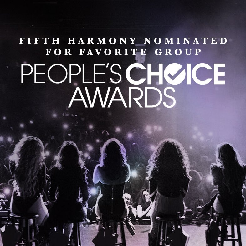 FifthHarmony's tweet image. YOU GUYSSS 🙈 TYSM for the Favorite Group @peopleschoice nom!!!! You can vote on PeoplesChoice.com or Facebook.com/peopleschoice #PCAs