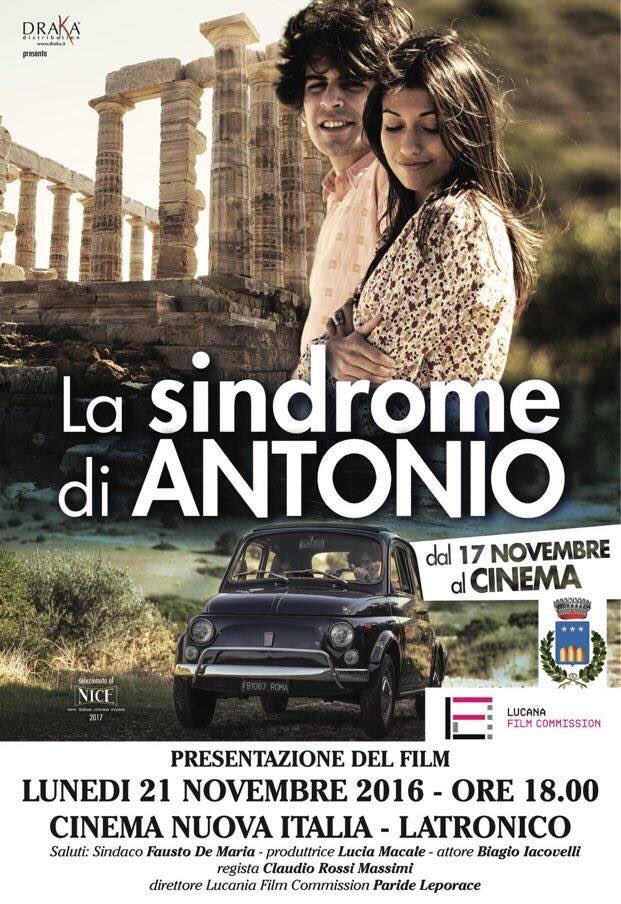 FaustoDeMaria's tweet image. Lunedì 21/11 ore 18 presentazione film "La sindrome di Antonio", con produttore, regista e con attore Biagio Iacovelli, nostro concittadino