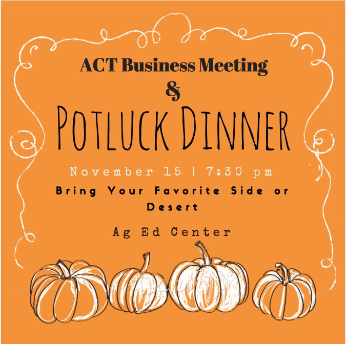 Shalin2121Rae's tweet photo. Don't forget to come out and enjoy our last meeting before Thanksgiving! And bring food 😋 #WTACT https://t.co/yTZJzqyHHy